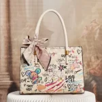 Graffiti Printed Tote Bag