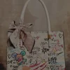 Graffiti Printed Tote Bag