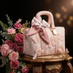 Lace Butterfly Boston Bag