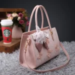 Pink Butterfly Tote Bag